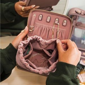 Calpak Jewelry Case in Burgundy